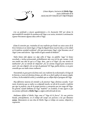 TSF Carta del instructor de yoga